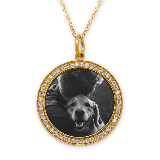 Diamond Bezel - Pets Pendant