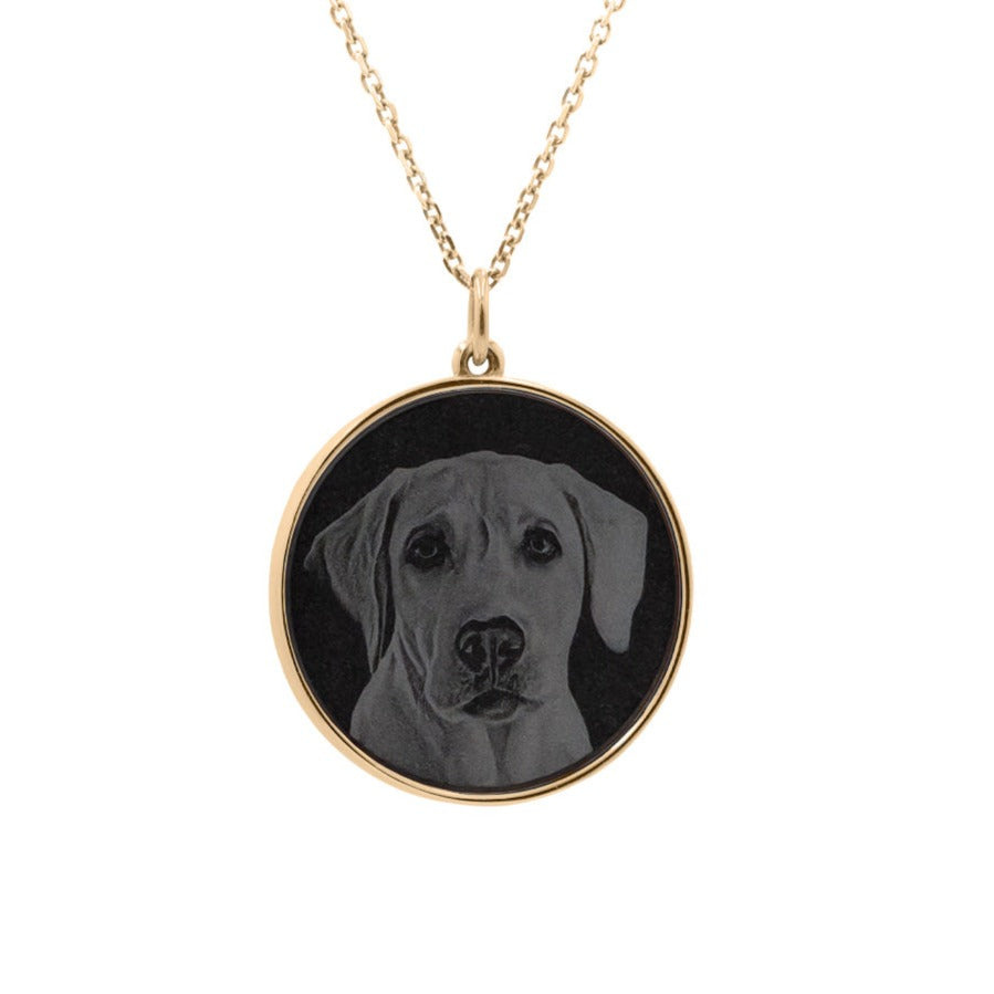 Mounted Black Diamond - Pets Pendant