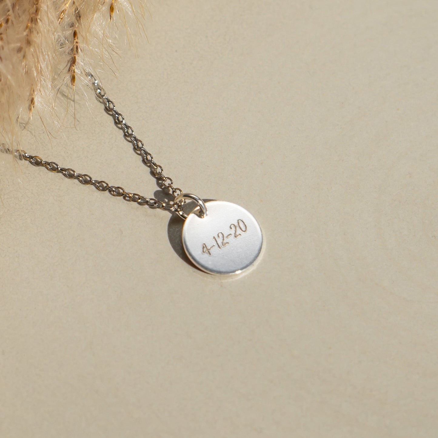 Sterling Silver - Image Disc Necklace - Pets Pendant